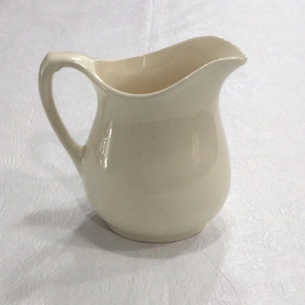 Water Pitcher Small Vintage White